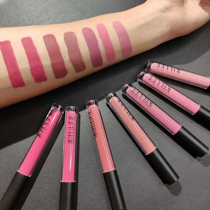 منتجات مكياج أحمر شفاه سائل غير لاصق Maquillaje or mayor non