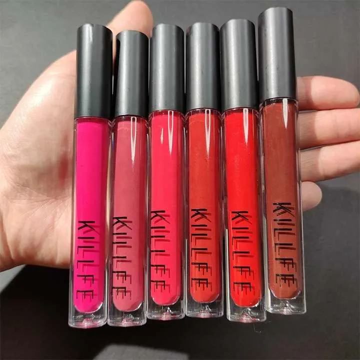 منتجات مكياج أحمر شفاه سائل غير لاصق Maquillaje or mayor non