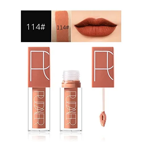 5 Colors Matte Lipstick Set, Long Lasting Velvet Lips Tint Liquid Lipstick Waterproof Lipstick Makeup 5pcs/kit