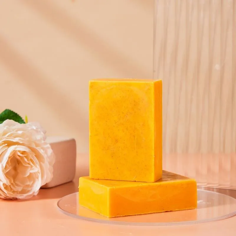 AGICEA Turmeric & Kojic Acid Brightening Soap, Kojic Acid Soap, Soap Body Care Body Wash Lemon Flawless Organic