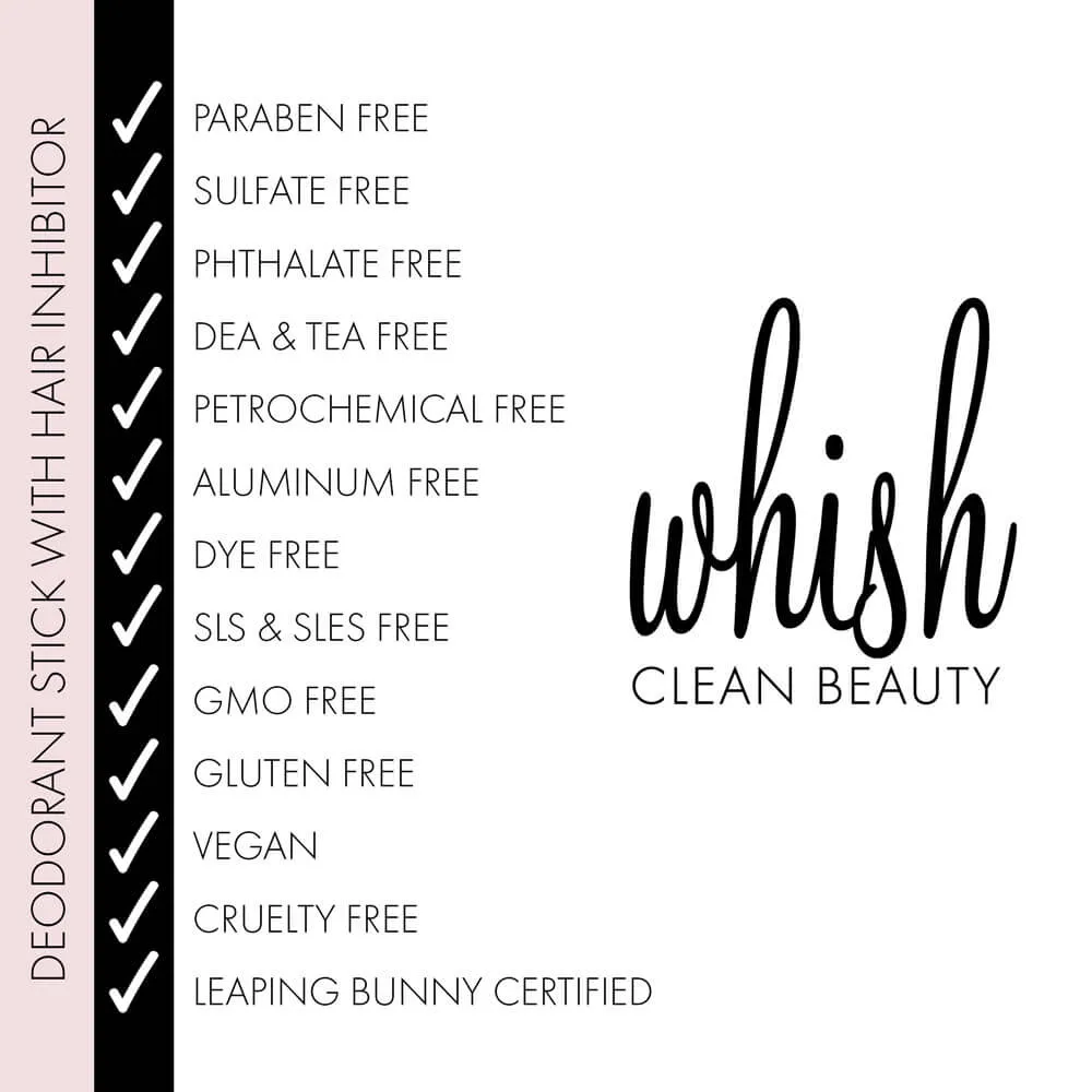 Aluminum Free Deodorant Stick - Helps Moderate Hair Regrowth