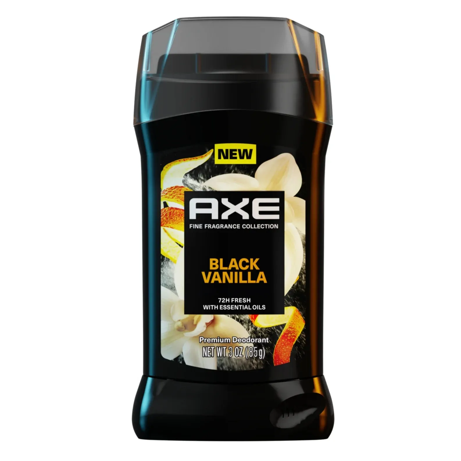 Axe Fine Fragrance Men's Deodorant Stick Black Vanilla with Orange   Sandalwood Aluminum Free, 3 oz