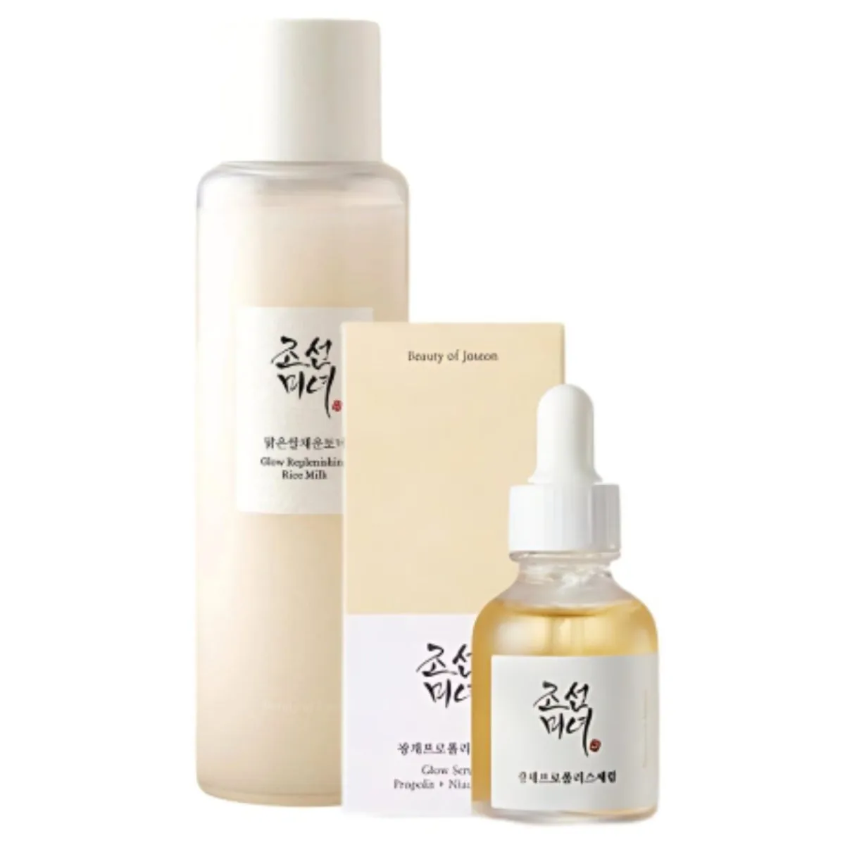 BEAUTY OF JOSEON Glow Replenishing Rice Milk Glow & Glow Serum Propolis   Niacinamide Set