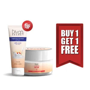 Buy Diva's Secret Brightening Serum Cream 60gm and Get Diva's Secret Brightening Face Wash 100ml Free