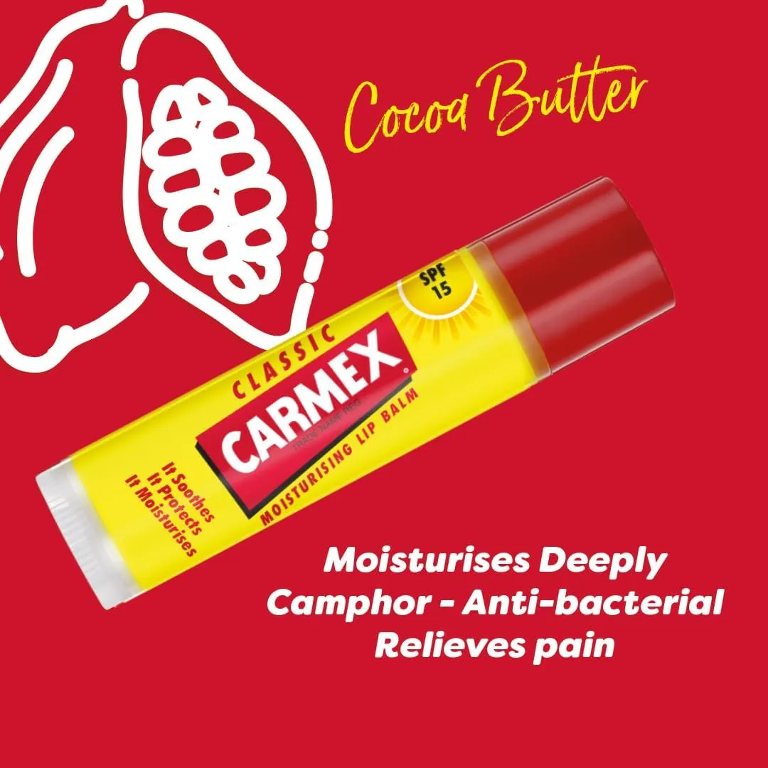 Carmex Classic Moisturising Lip Balm 4.25G (T)
