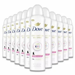 Dove - Beauty Advanced Care Clear Finish 72-Hour Women's Antiperspirant & Deodorant Dry Spray - 3.8 Oz - 12 Pack