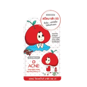 Dr. SOMCHAI Acne Overnight Mask Gel Acerola Cherry (6Sachets/Box)