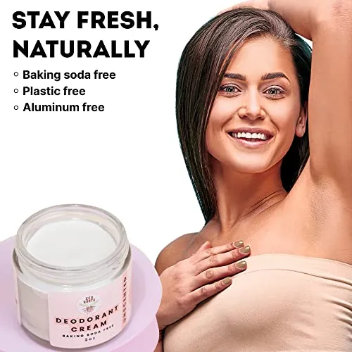 ECO ROOTS: Organic Deodorant Cream - Baking Soda Free (2oz)
