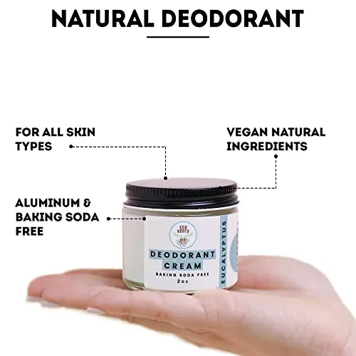 ECO ROOTS: Organic Deodorant Cream - Baking Soda Free (2oz)