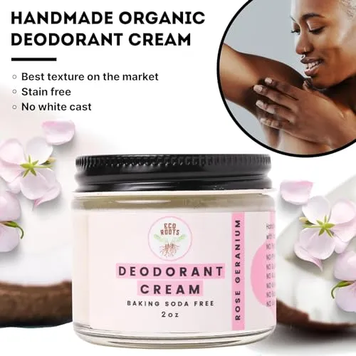 ECO ROOTS: Organic Deodorant Cream - Baking Soda Free (2oz)