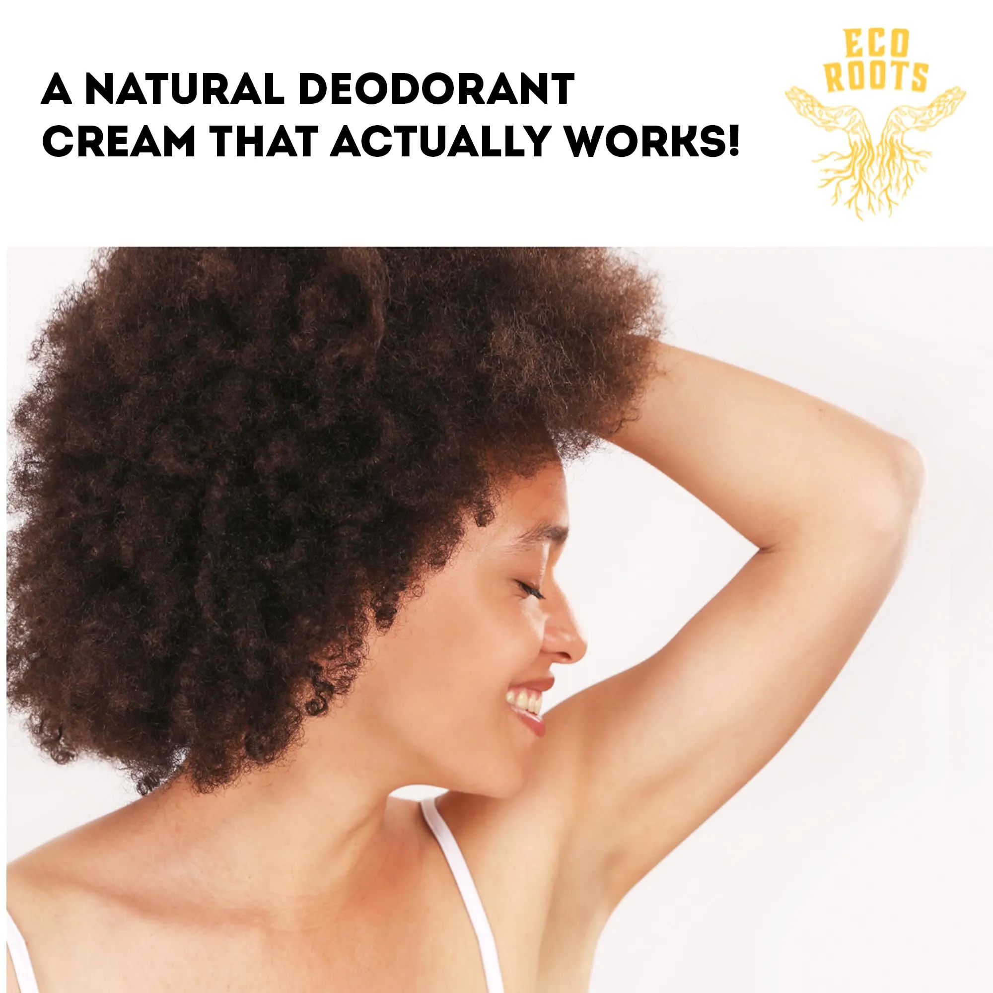 ECO ROOTS: Organic Deodorant Cream - Baking Soda Free (2oz)