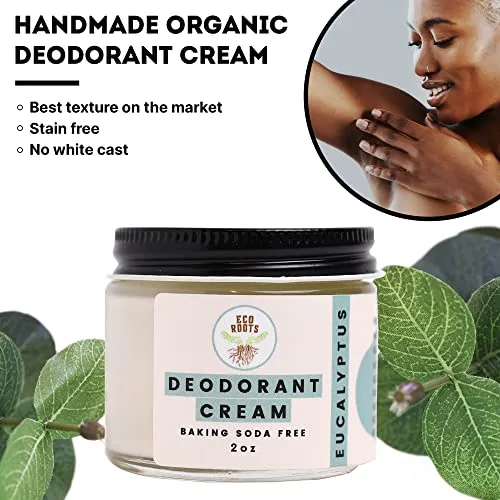 ECO ROOTS: Organic Deodorant Cream - Baking Soda Free (2oz)