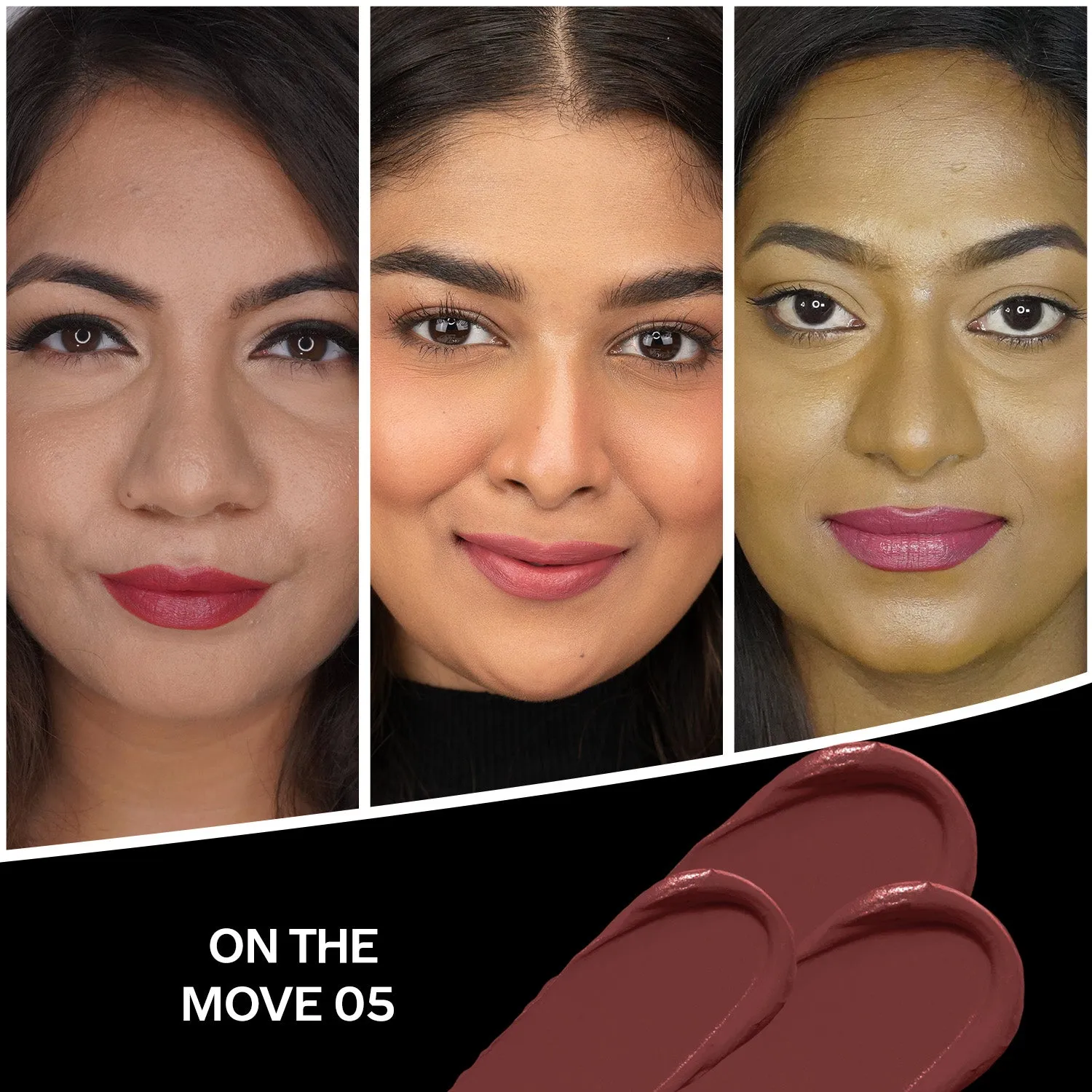 FACES CANADA Comfy Matte Creme Lipstick - On The Move, 4.2g | Long Stay | Creamy Matte Finish | Intense Color | Hydrating & Nourishing | Smooth Application