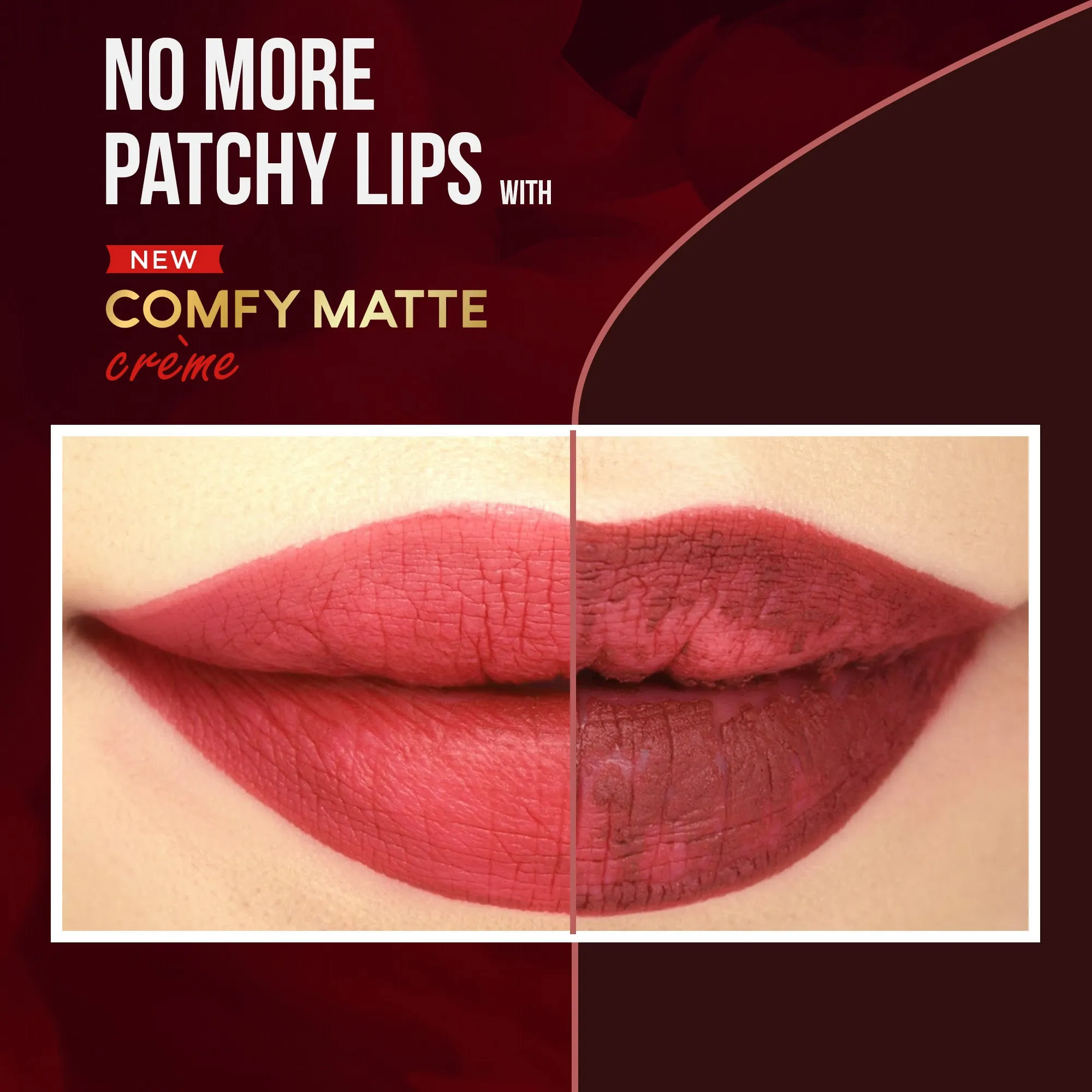 FACES CANADA Comfy Matte Creme Lipstick - On The Move, 4.2g | Long Stay | Creamy Matte Finish | Intense Color | Hydrating & Nourishing | Smooth Application