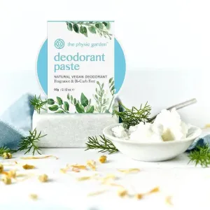 Fragrance & Bi-Carb Free Vegan Deodorant 60g by The physic garden