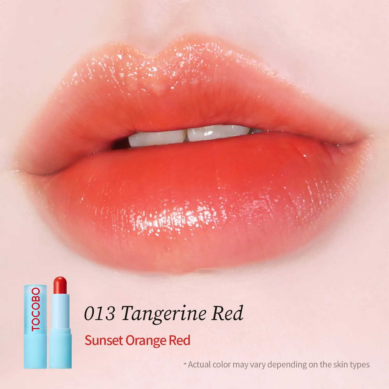 Glass Tinted Lip Balm in #013 Tangerine Red