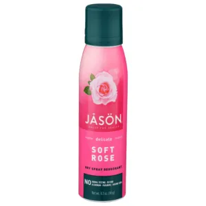 Jason - Deodorant Spray Soft Rose 3.8 Oz - Pack Of 1