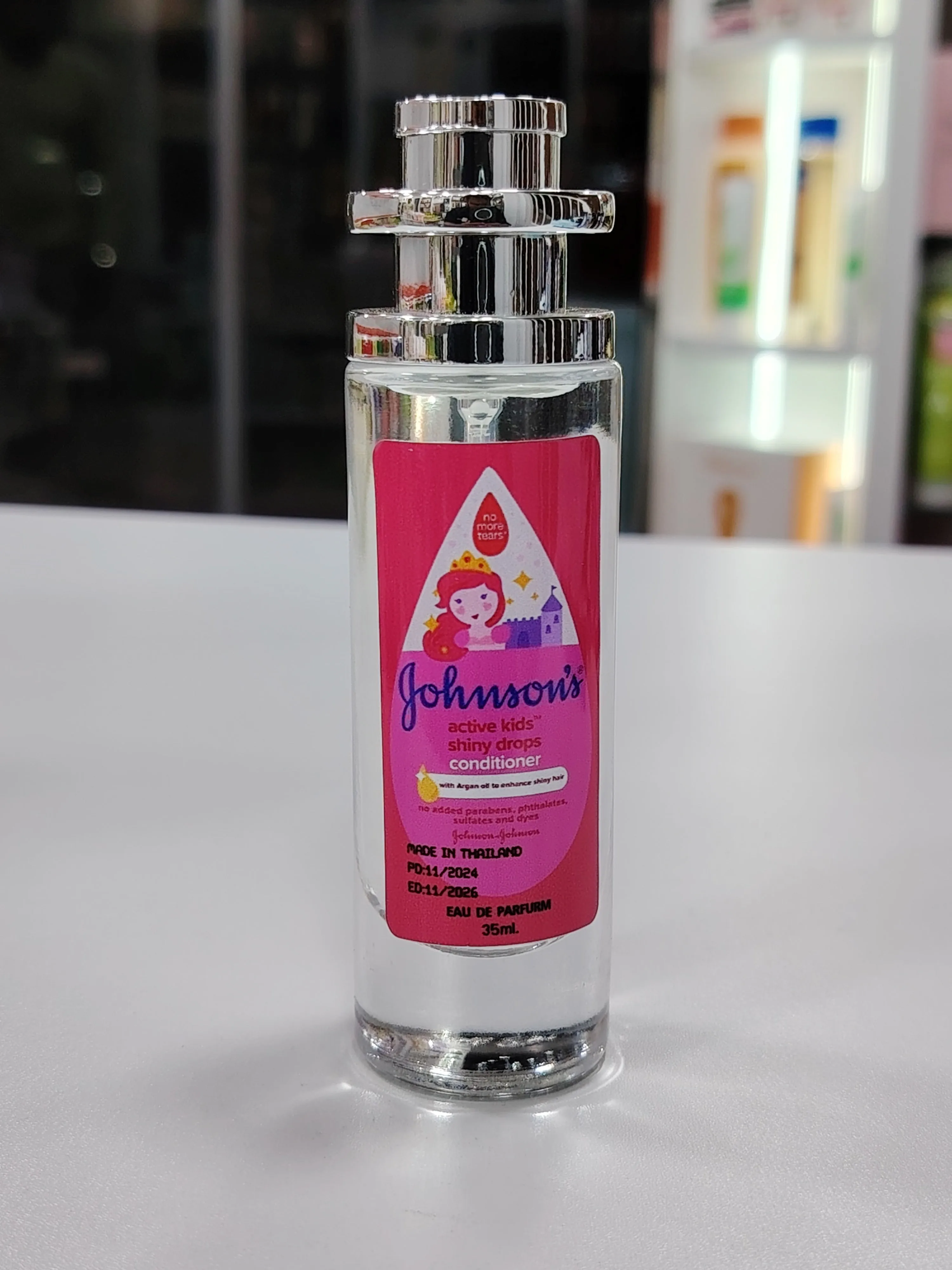 Johnson's Baby Powder Perfume Active Kids Shiny Drops Conditioner 35ml
