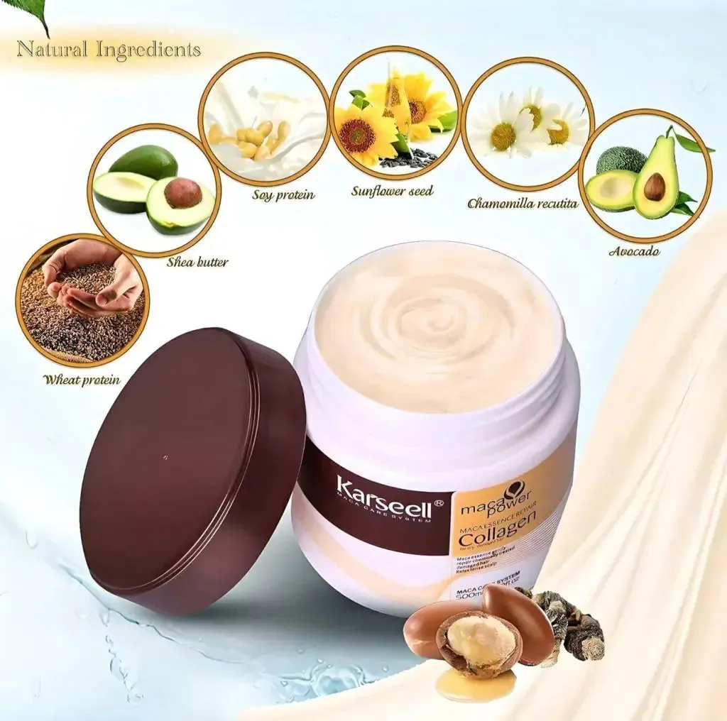 Karseell Collagen Hair Treatment Collagen Hair Mask Essence for Dry Damaged Hair 500 ml
