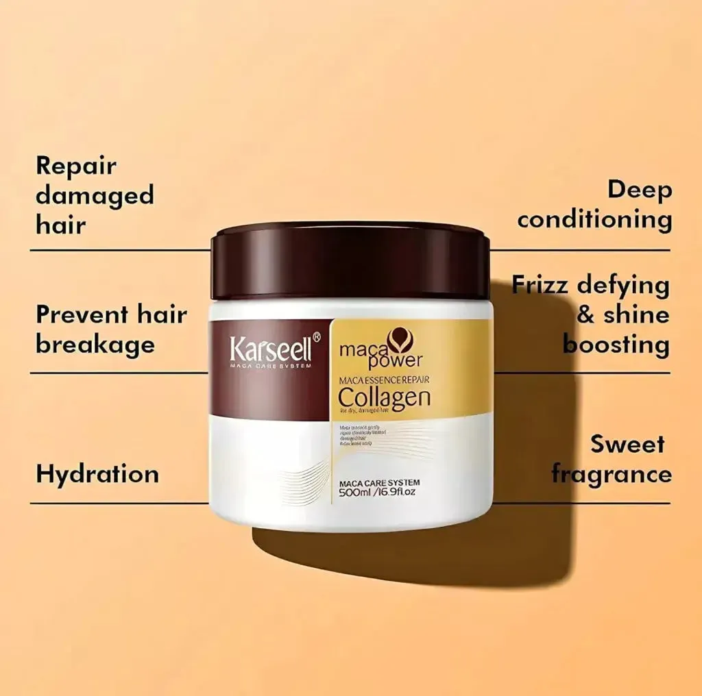 Karseell Collagen Hair Treatment Collagen Hair Mask Essence for Dry Damaged Hair 500 ml