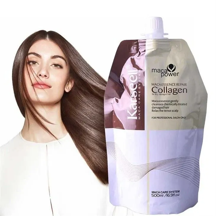 Karseell Collagen Hair Treatment Mask - Deep Repair Conditioning Argan Oil Collagen Hair Mask Essence For Dry & Damaged Hair - 16.90 oz 500ml