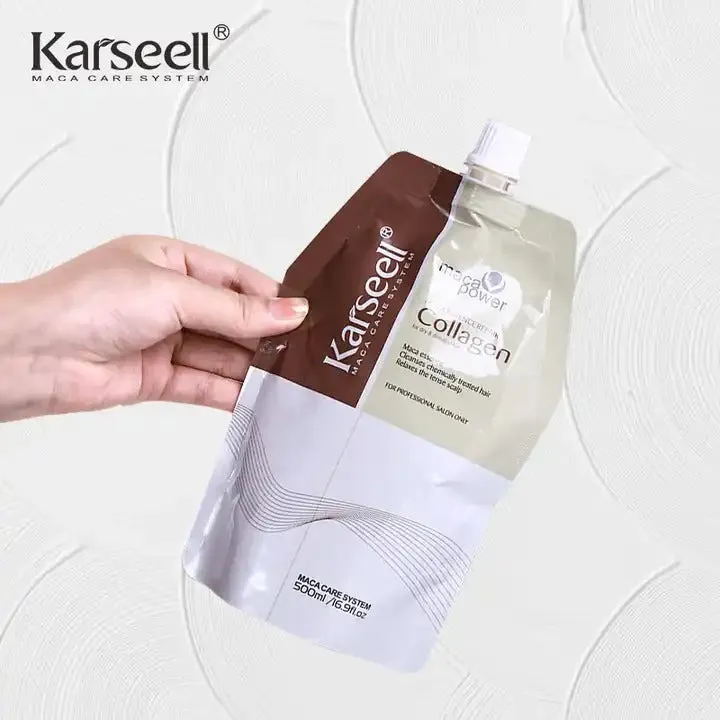 Karseell Collagen Hair Treatment Mask - Deep Repair Conditioning Argan Oil Collagen Hair Mask Essence For Dry & Damaged Hair - 16.90 oz 500ml