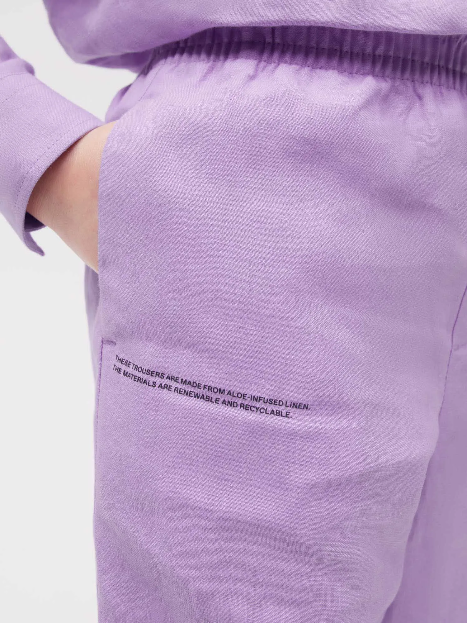 Kids Aloe Linen Pantsorchid purple