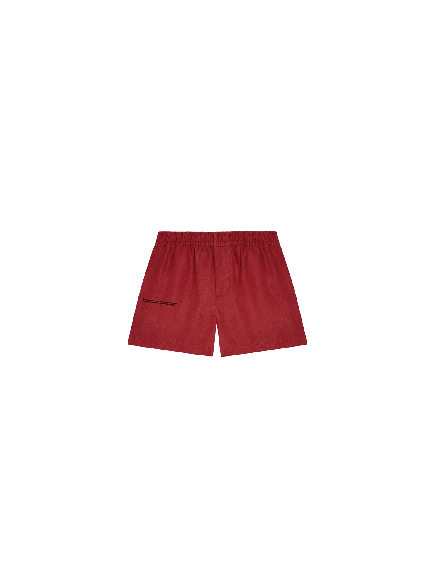 Kids Aloe Linen Shortscranberry red