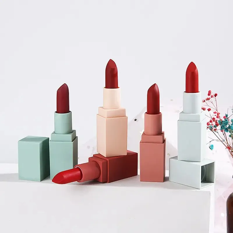 Long Lasting Private Label 5 in 1 Lipstick Set Korean Cosmetics Makeup - مجموعة أحمر شفاه 5 في 1 ذات علامة تجارية خاصة تدوم طويلاً، مستحضرات تجميل كورية