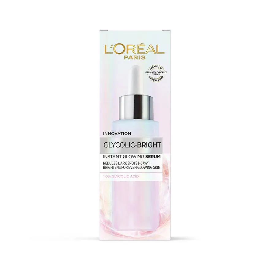 Loreal Paris Glycolic Bright Instant Glowing Face Serum 30Ml