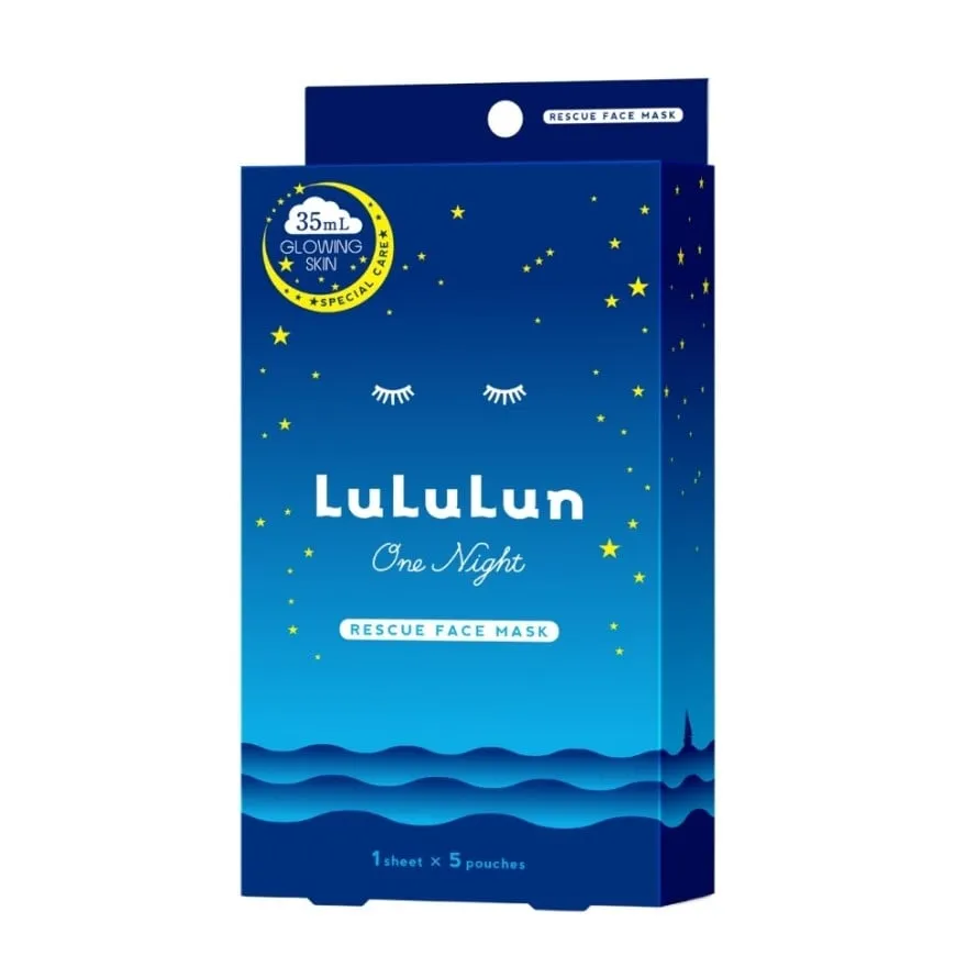 LuLuLun One Night Rescue Face Mask 5pcs