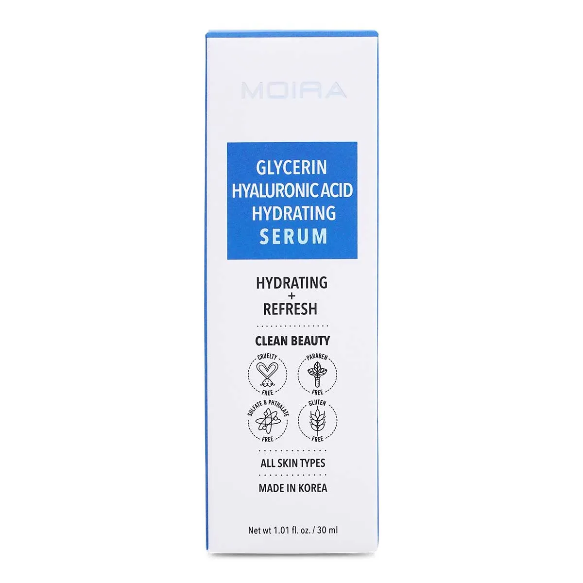 Moira Glycerin Hyaluronic Acid Hydrating Serum 1oz