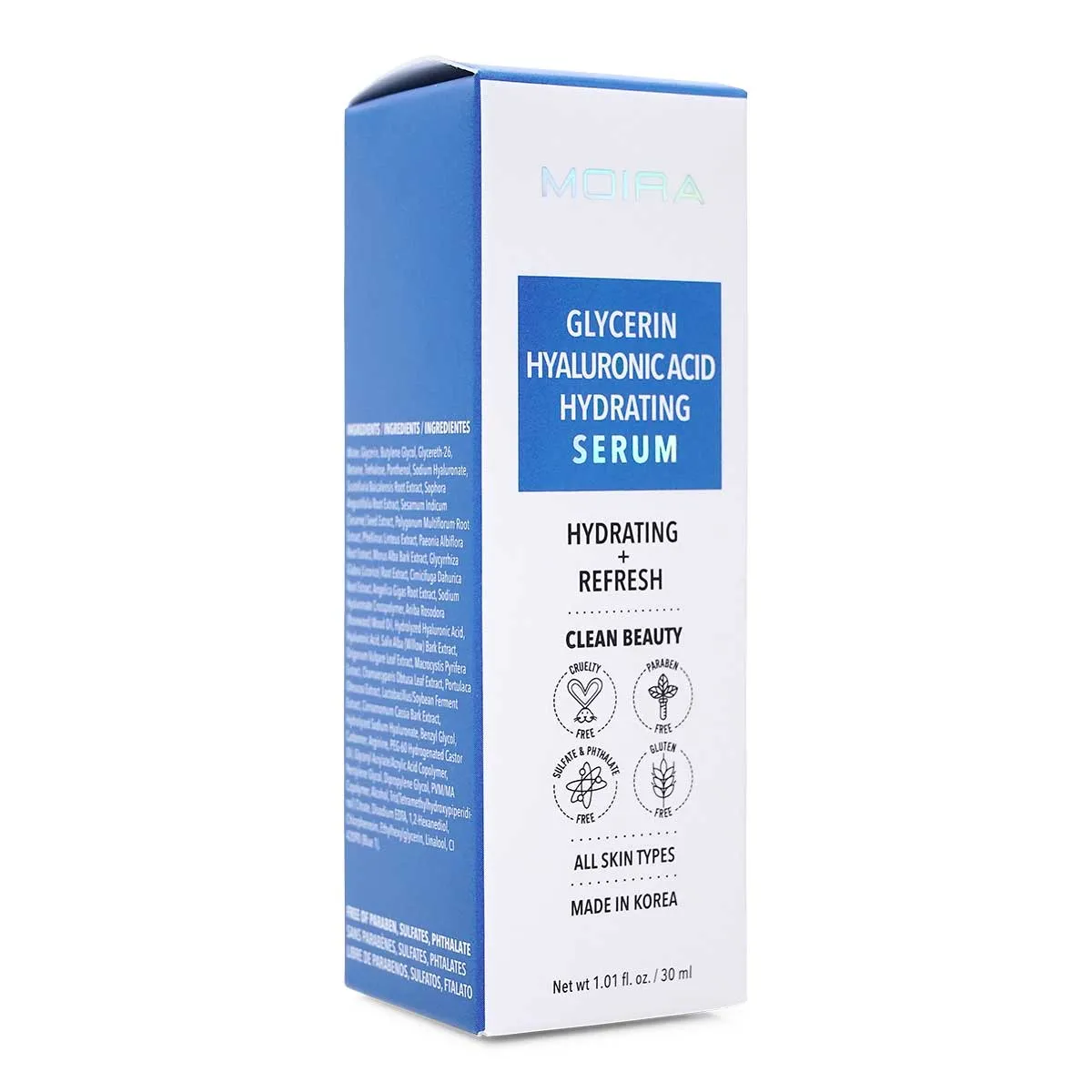 Moira Glycerin Hyaluronic Acid Hydrating Serum 1oz