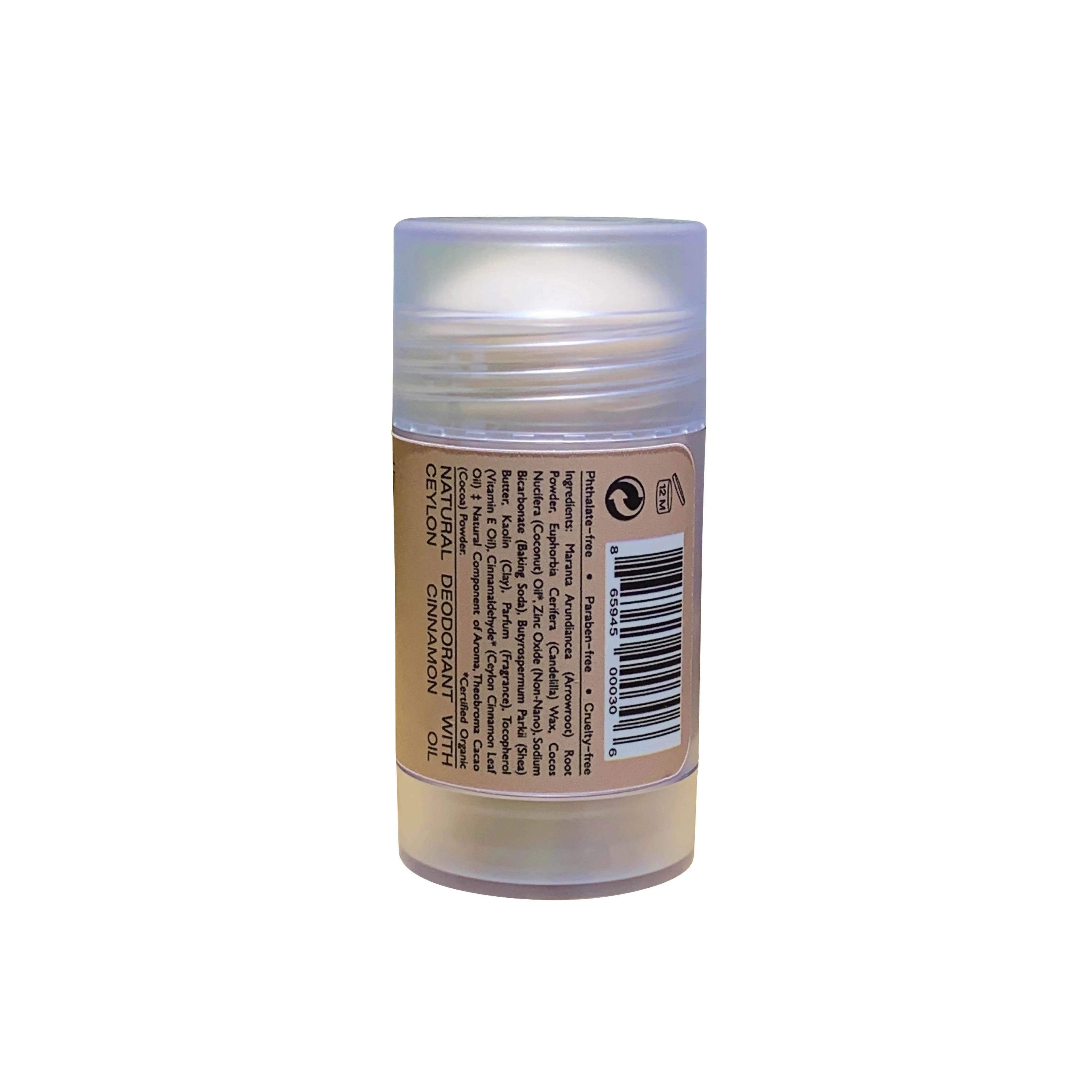 Natural Deodorant - Aluminum-Free (Sweet Cinnamon   Vanilla)