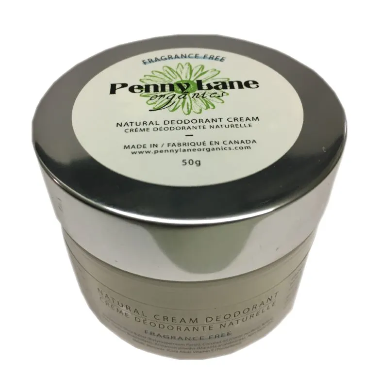 Natural Deodorant Cream - Fragrant Free