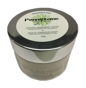 Natural Deodorant Cream - Fragrant Free