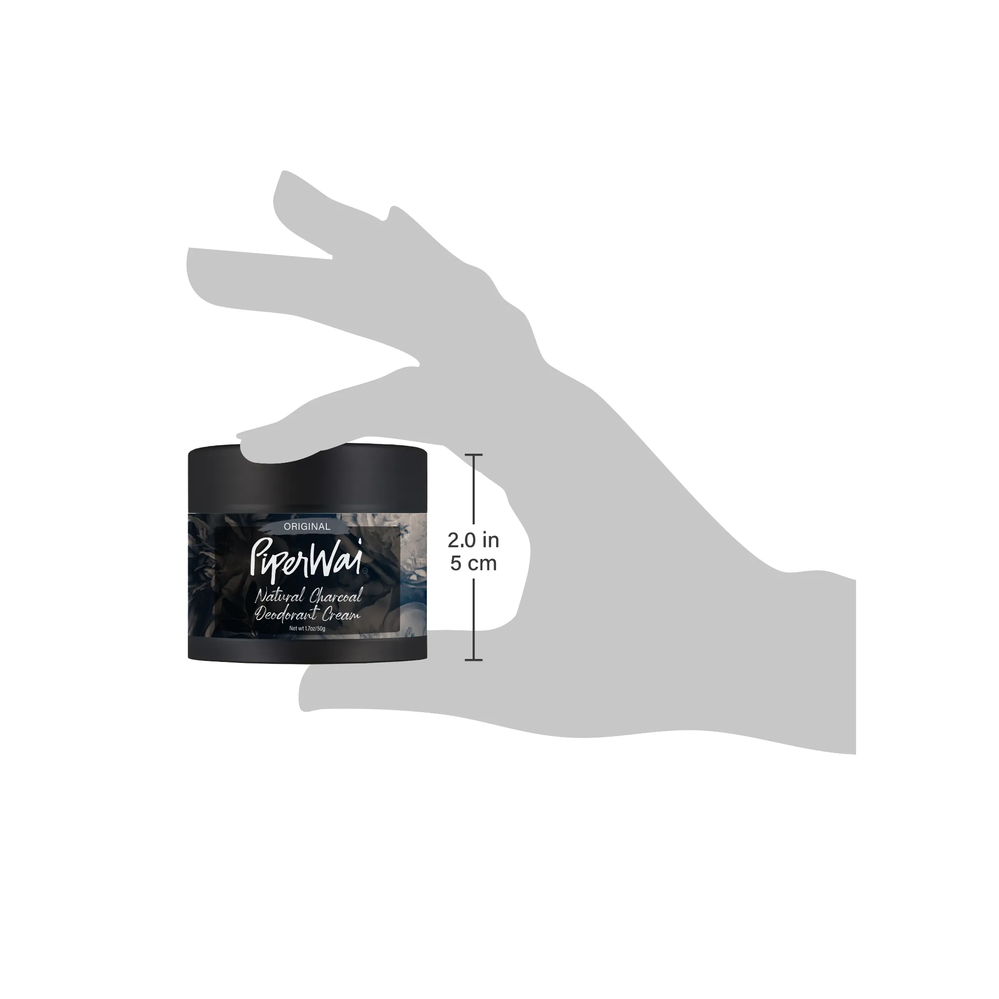 Natural Deodorant Cream without Aluminum, Activated Charcoal