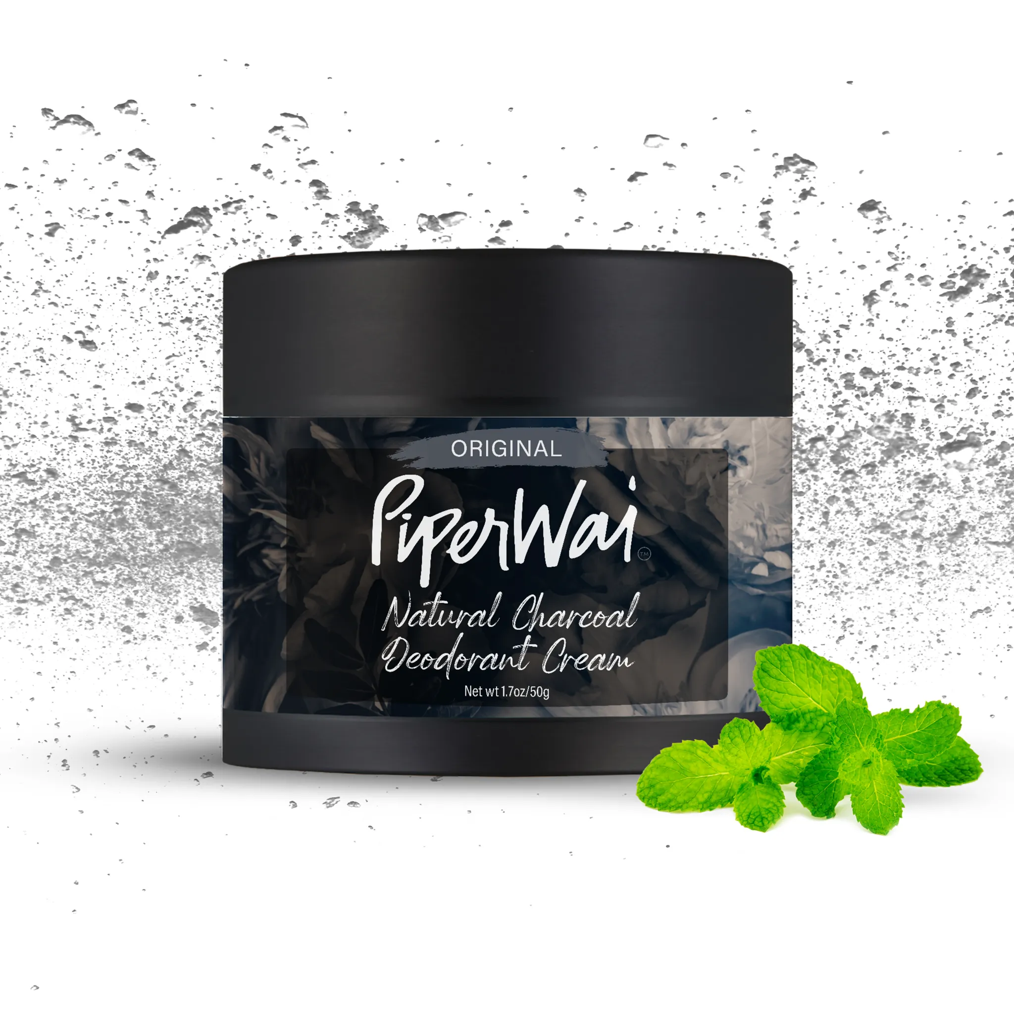 Natural Deodorant Cream without Aluminum, Activated Charcoal