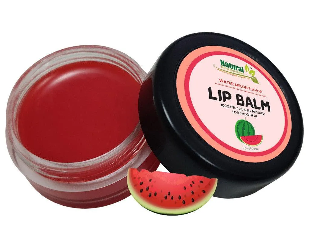 Natural Health and Herbal products Fruit-Infused Lip Care: Water-Melon Flavor Red Tinted Bright Lips Long Lasting 12 Hrs Miniaturization, Long Lasting, Romantic, Kissable, Smooth Enriched, LipCare- 8g