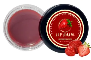 Natural Health and Herbal products Kissable Strawberry Lips Balm - Taste the Freshness Maroon Tinted Bright Lips 12 Hrs Miniaturization, Long Lasting, Romantic, Kissable, Smooth Enriched, Lip Care- 8g