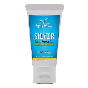Natural Path Silver Wings Silver Aloe Gel with Tea tree Oil 1.5 oz Tube