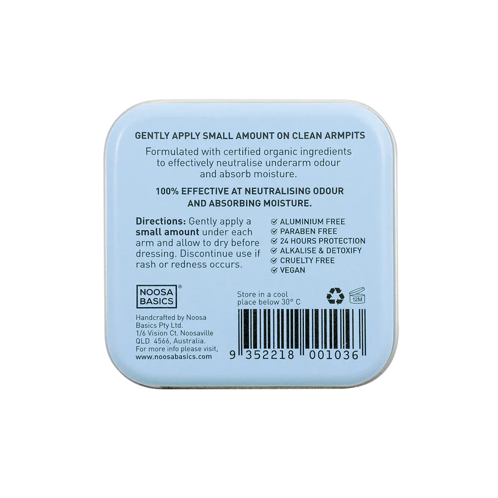 Noosa Basics Organic Deodorant Tin 50gm
