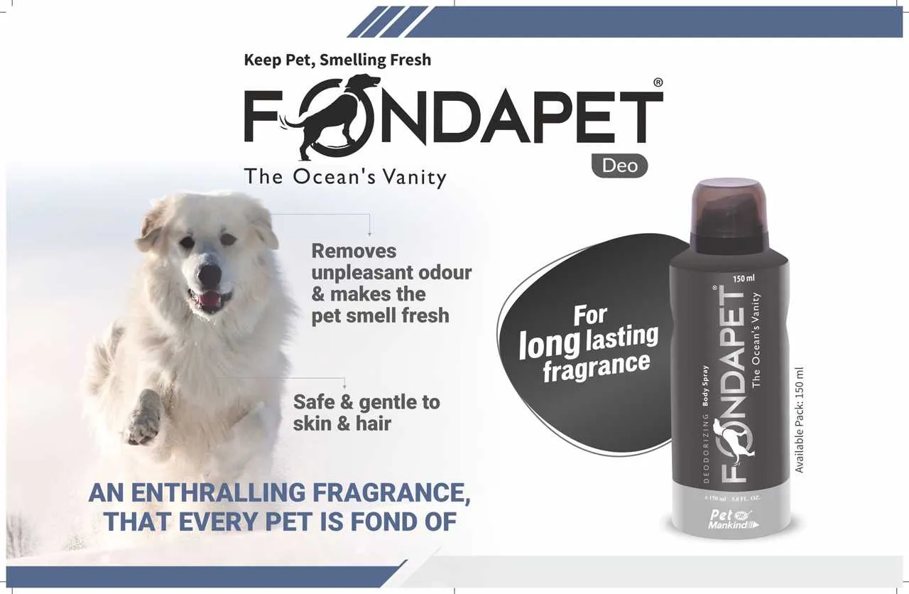Pet Mankind Fondapet The Oceans Vanity Deodorizing Body Dog Spray 150 ml
