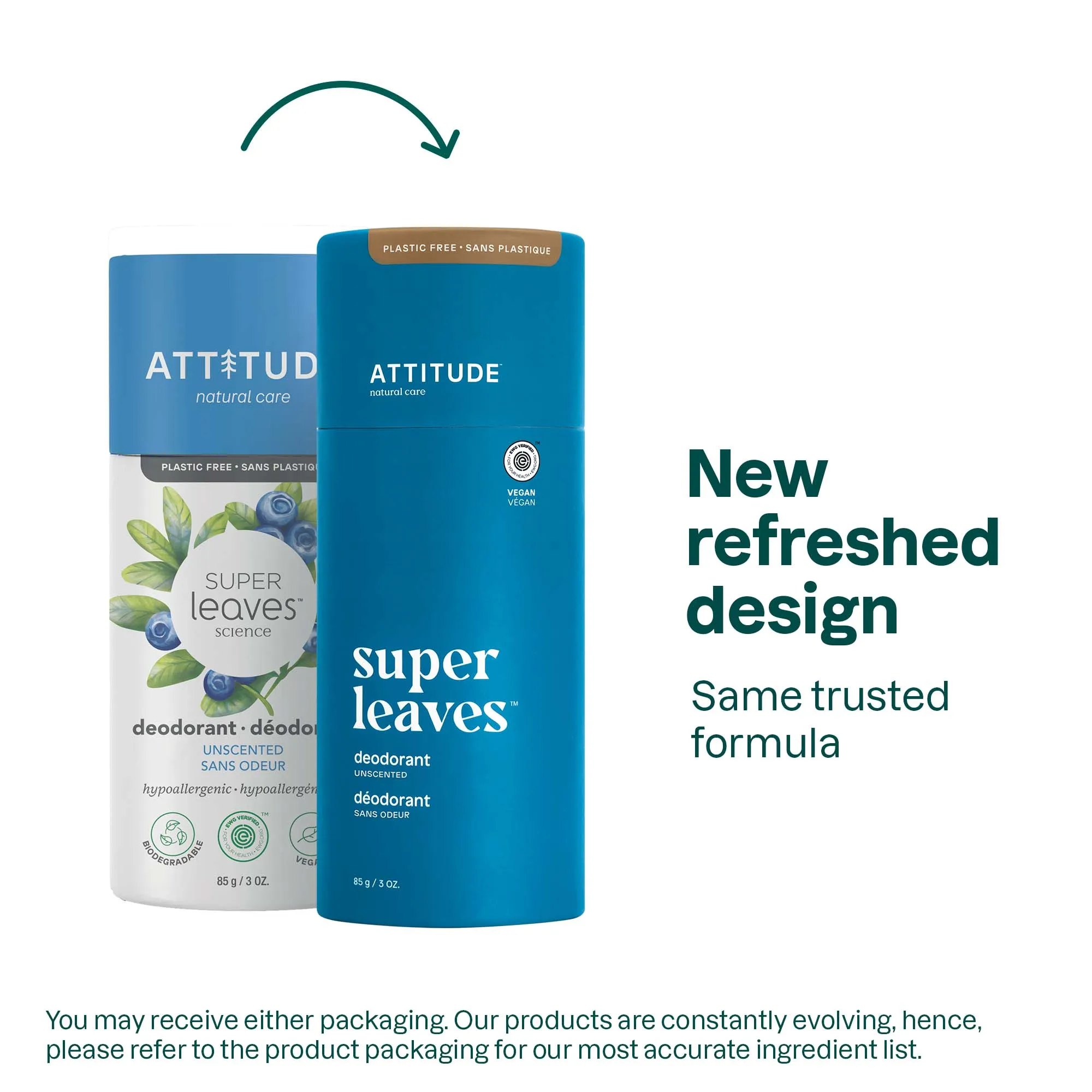 Plastic Free Deodorant : SUPER LEAVES™
