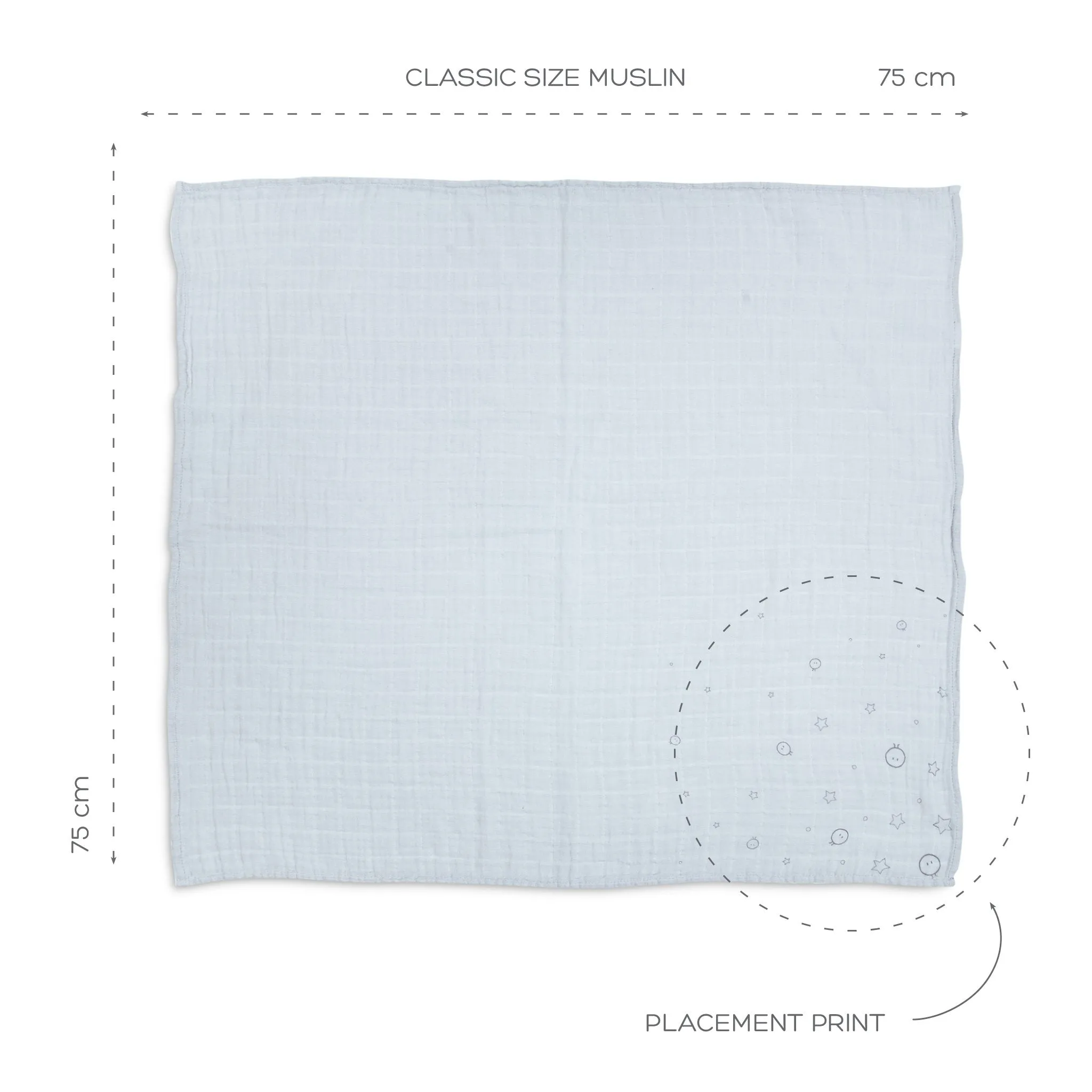 Pre-Washed Regular Muslin & Burp Cloth 3 Pack