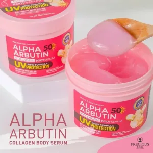 Precious Skin Thailand Alpha Arbutin SPF50 UV Protection Collagen Body Serum / Serum Badan 500ml
