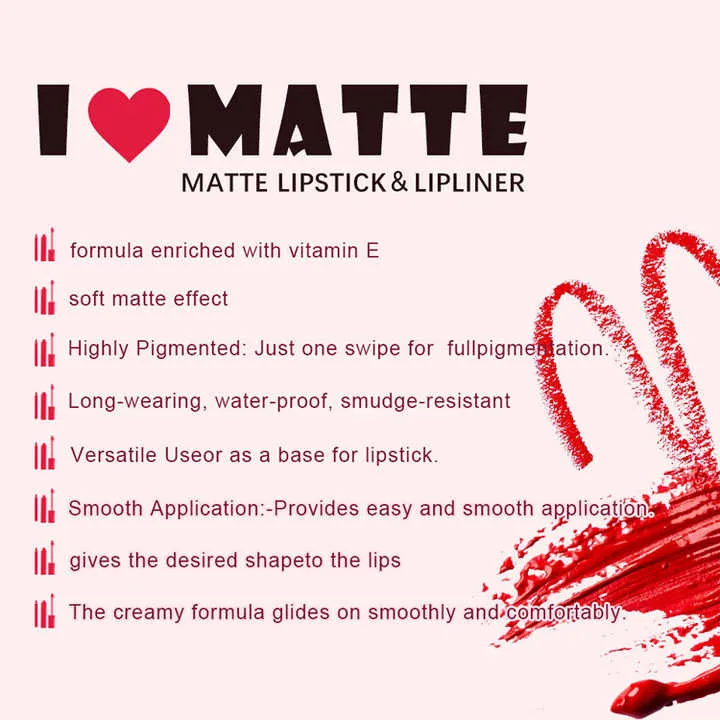 Private Label Vegan Matte Lipstick Professional Waterproof علامة خاصة أحمر شفاه نباتي غير لامع احترافي أحمر شفاه مقاوم للماء