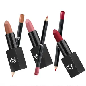 Private Label Vegan Matte Lipstick Professional Waterproof علامة خاصة أحمر شفاه نباتي غير لامع احترافي أحمر شفاه مقاوم للماء