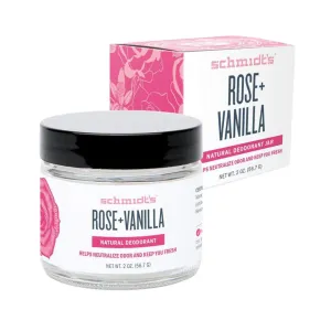 Schmidt's Deodorant Jar - Rose   Vanilla (56.7g)