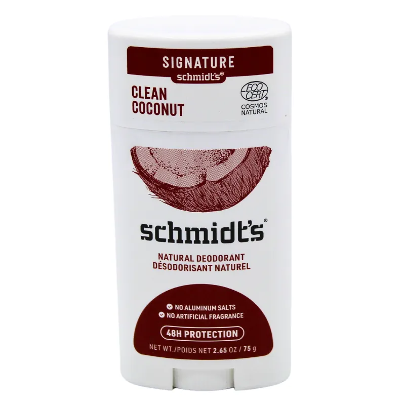 Schmidt's Deodorant Stick Clean Coconut 2.65oz